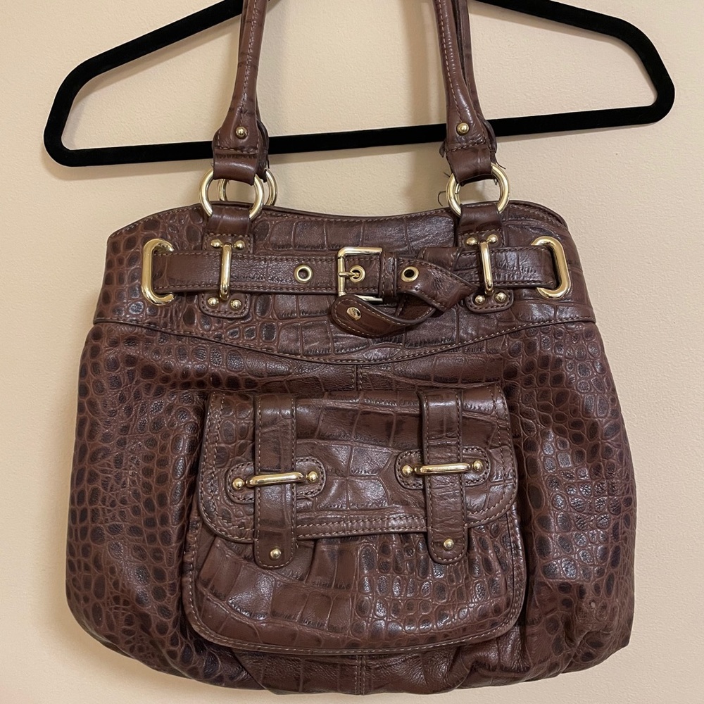 Nine West brown leather handbag